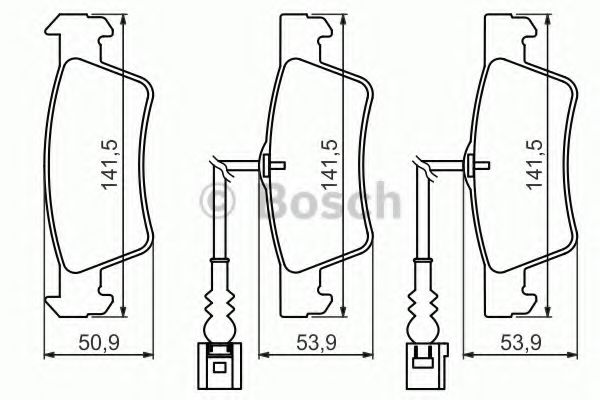 Колодки тормозные дисковые | зад | - Bosch 0 986 494 219