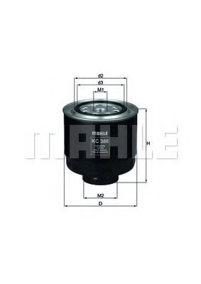 Фильтр топливный - Knecht KC 388D