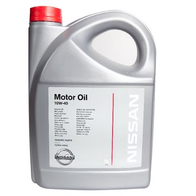 Масло моторное полусинтетическое Motor Oil 10w-40, 5л - Nissan KE900-99942