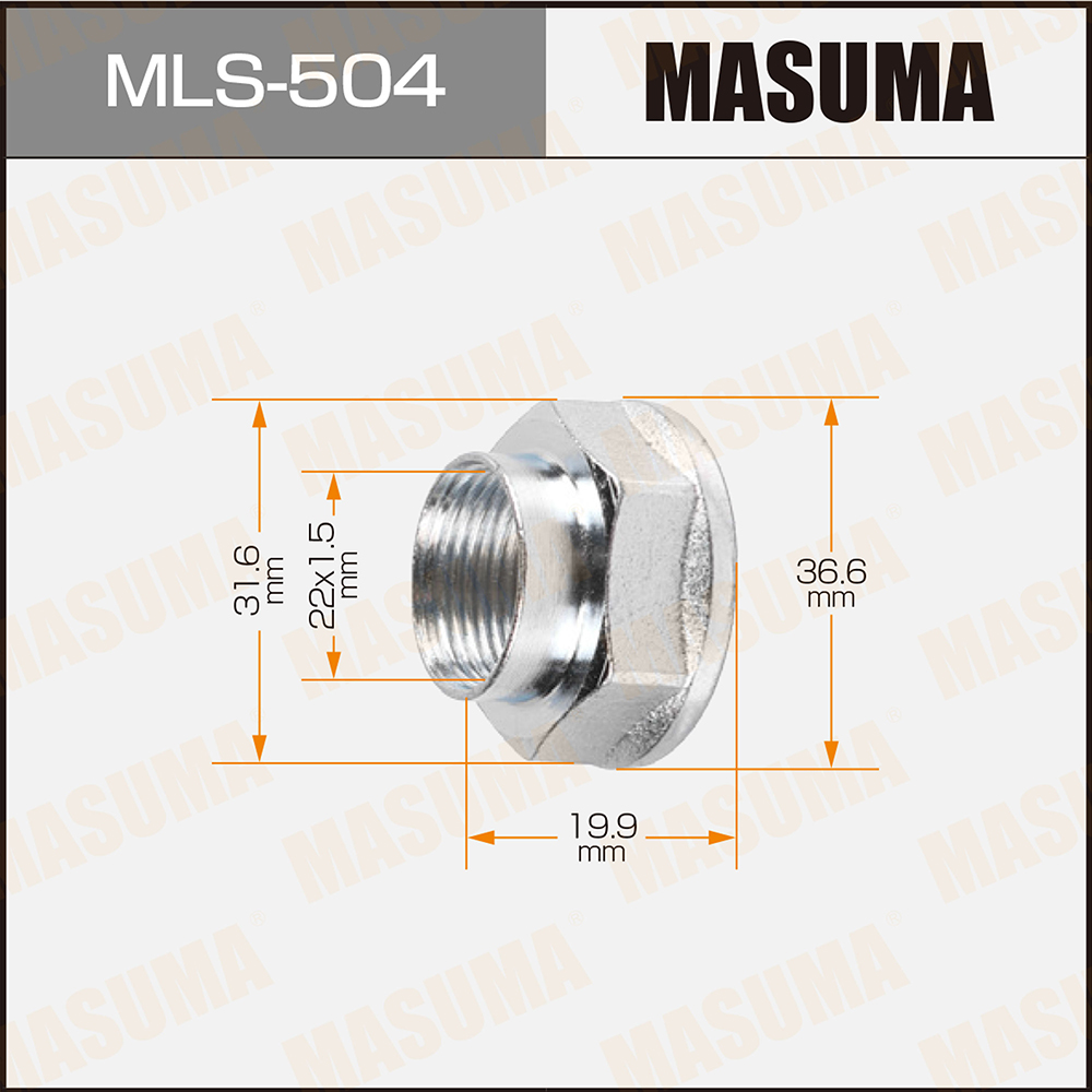 Гайка ШРУСа - Masuma MLS504