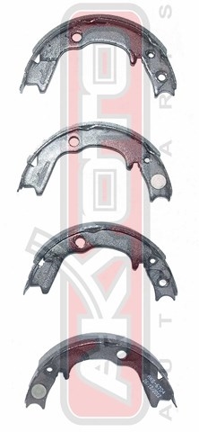 Колодки тормозные барабанные задние - Akyoto AKS-6704