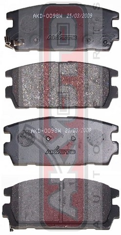 Колодки тормозные дисковые задние - Akyoto AKD-0098