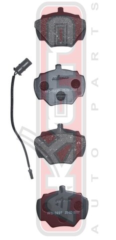 Колодки тормозные дисковые задние с датчиком - Akyoto AKD-0237