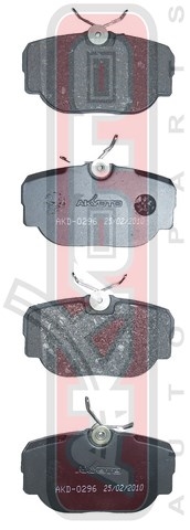 Колодки тормозные дисковые задние - Akyoto AKD-0296