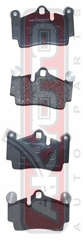 Колодки тормозные дисковые задние - Akyoto AKD-0347