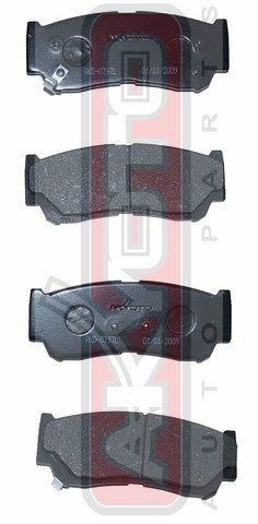 Колодки тормозные дисковые задние - Akyoto AKD-0797