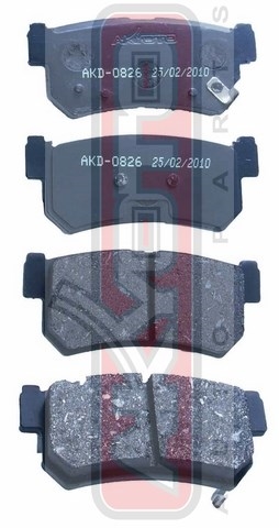 Колодки тормозные дисковые задние - Akyoto AKD-0826