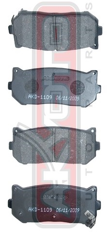 Колодки тормозные дисковые задние - Akyoto AKD-1109