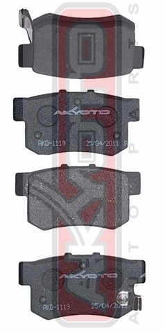 Колодки тормозные дисковые задние - Akyoto AKD-1119