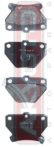 Колодки тормозные дисковые задние - Akyoto AKD-1134