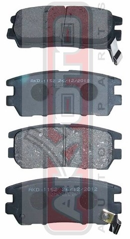 Колодки тормозные дисковые задние - Akyoto AKD-1152