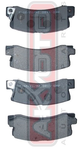 Колодки тормозные дисковые задние - Akyoto AKD-1180