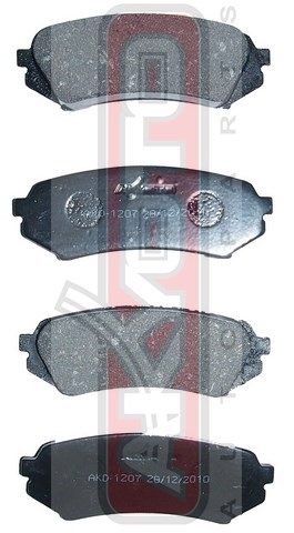 Колодки тормозные дисковые задние - Akyoto AKD-1207