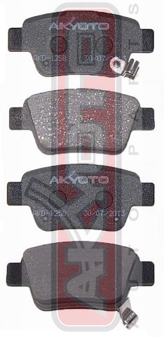 Колодки тормозные дисковые задние - Akyoto AKD-1258