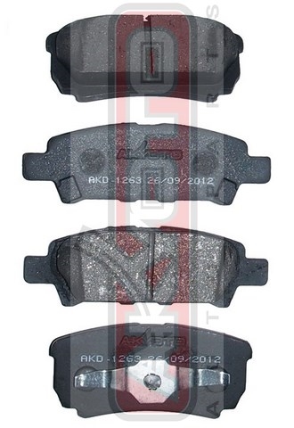 Колодки тормозные дисковые задние - Akyoto AKD-1263