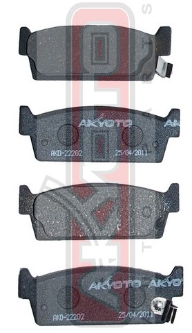 Колодки тормозные дисковые задние - Akyoto AKD-22202