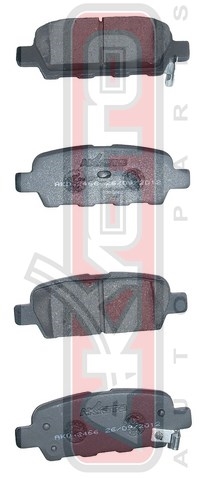 Колодки тормозные дисковые задние - Akyoto AKD-2466