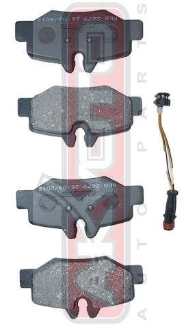 Колодки тормозные дисковые задние - Akyoto AKD-2679