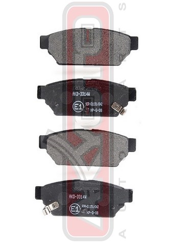 Колодки тормозные дисковые задние - Akyoto AKD-3314