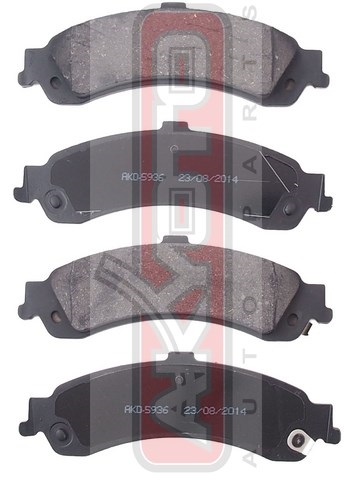 Колодки тормозные дисковые задние - Akyoto AKD-5936