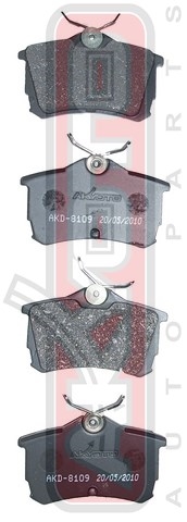 Колодки тормозные дисковые задние - Akyoto AKD-8109