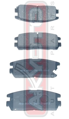 Колодки тормозные дисковые задние - Akyoto AKD-H001