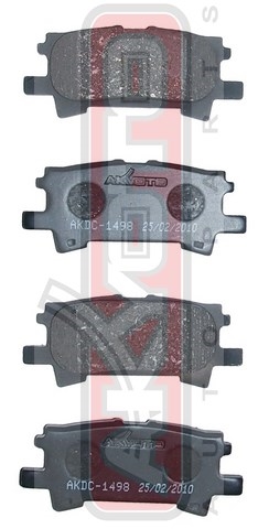 Колодки тормозные дисковые задние керамические - Akyoto AKDC-1498