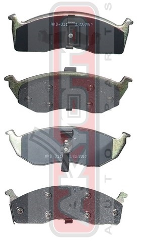 Колодки тормозные дисковые передние - Akyoto AKD-0110