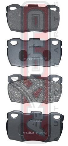 Колодки тормозные дисковые передние - Akyoto AKD-0243