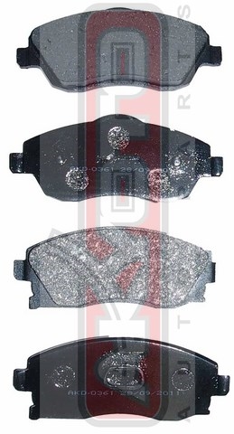 Колодки тормозные дисковые передние - Akyoto AKD-0361