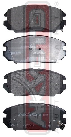Колодки тормозные дисковые передние - Akyoto AKD-0377