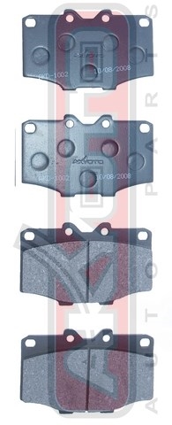 Колодки тормозные дисковые передние - Akyoto AKD-1002