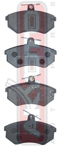 Колодки тормозные дисковые передние - Akyoto AKD-1009