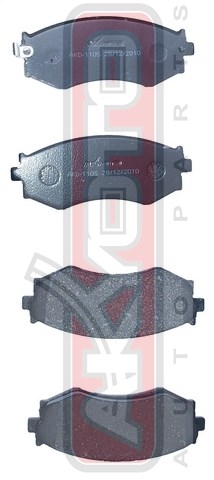 Колодки тормозные дисковые передние - Akyoto AKD-1105