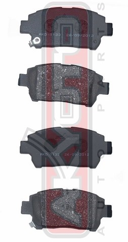 Колодки тормозные дисковые передние - Akyoto AKD-1133