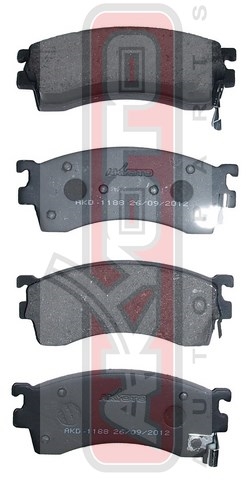 Колодки тормозные дисковые передние - Akyoto AKD-1188