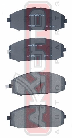 Колодки тормозные дисковые передние - Akyoto AKD-1204
