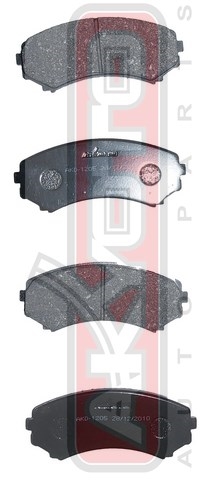 Колодки тормозные дисковые передние - Akyoto AKD-1205
