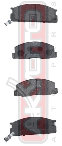 Колодки тормозные дисковые передние - Akyoto AKD-1218