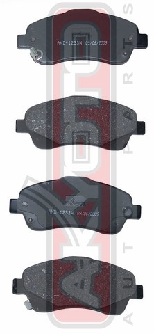 Колодки тормозные дисковые передние - Akyoto AKD-1233