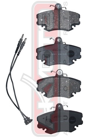 Колодки тормозные дисковые передние с датчиком - Akyoto AKD-1251
