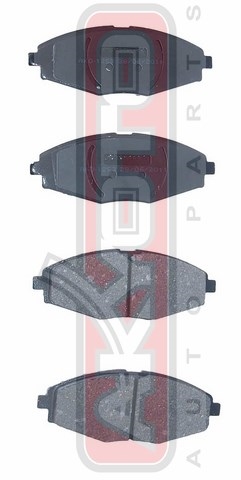 Колодки тормозные дисковые передние - Akyoto AKD-1253