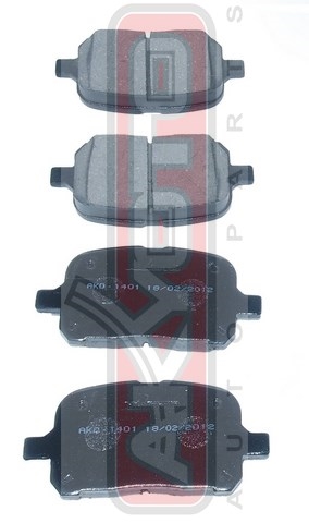 Колодки тормозные дисковые передние - Akyoto AKD-1401