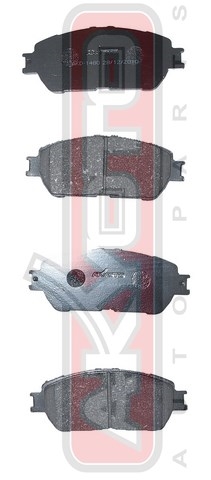 Колодки тормозные дисковые передние - Akyoto AKD-1480