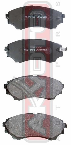 Колодки тормозные дисковые передние - Akyoto AKD-3403