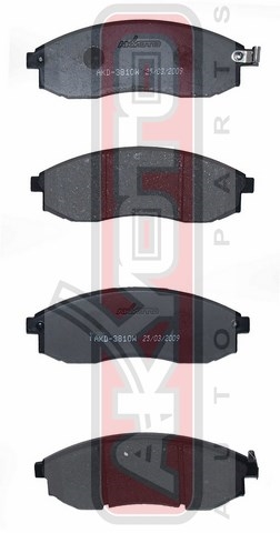 Колодки тормозные дисковые передние - Akyoto AKD-3810