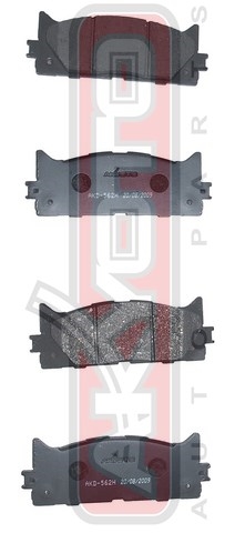 Колодки тормозные дисковые передние - Akyoto AKD-562H