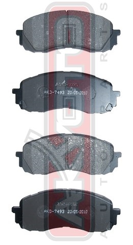 Колодки тормозные дисковые передние - Akyoto AKD-7493
