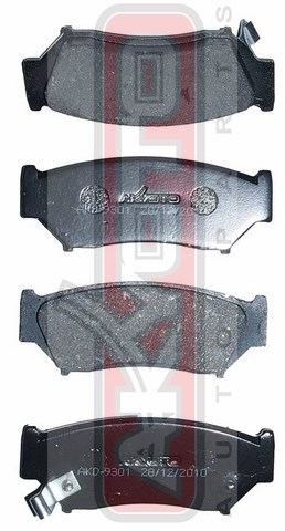 Колодки тормозные дисковые передние - Akyoto AKD-9301