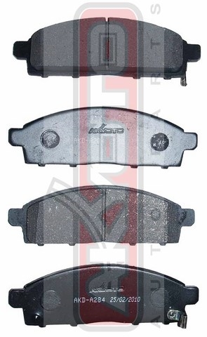 Колодки тормозные дисковые передние - Akyoto AKD-A284